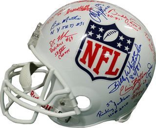 Hall of Famers & Stars Autographed NFL Helmet Left