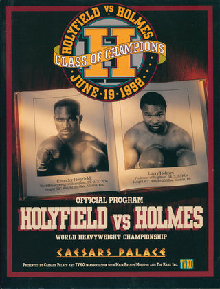 Holyfield vs. Holmes World Heavyweight Championship Program