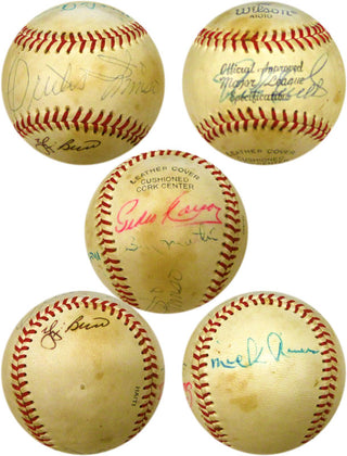 Minnie Minoso Yogi Berra Billy Martins & Others Signed Baseball