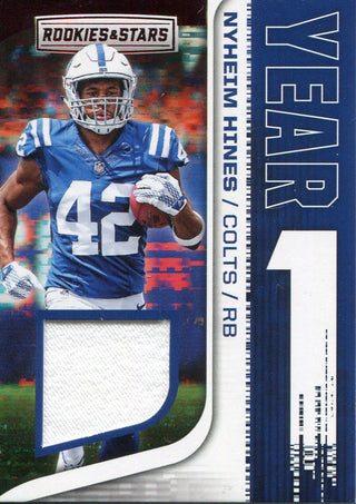 Nyheim Hines 2018 Panini Rookies & Stars Rookie Jersey Card