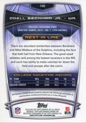 Odell Bekham Jr Unsigned 2014 Bowman Chrome Rookie Card Back