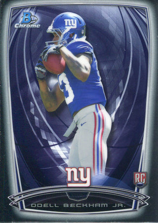 Odell Bekham Jr Unsigned 2014 Bowman Chrome Rookie Card