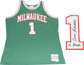 Oscar Robertson "71 Champs" Autographed Milwaukee Bucks Mitchell & Ness Jersey (PSA)