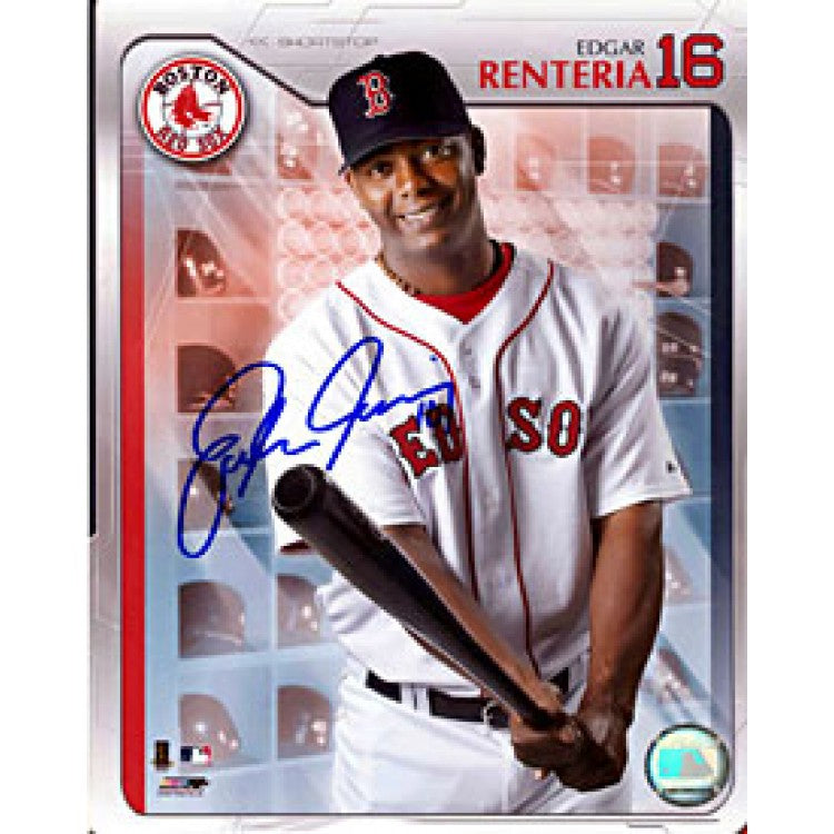 Edgar Renteria Autographed / Signed Baseball Boston Red Sox 8x10 Photo ...