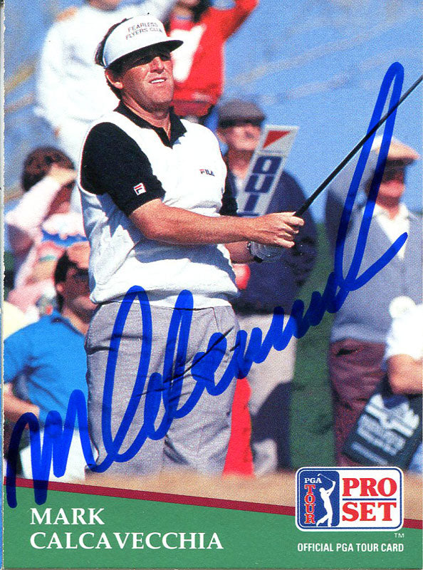 Mark Calcavecchia Autographed 1991 Pro Set Card