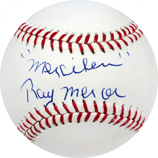 Ray Mercer Merciless Autographed Baseball