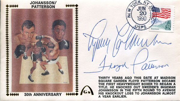Ingemar Johansson & Floyd Patterson Autographed Gateway First Day Cover