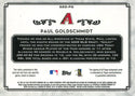 Paul Goldschmidt Autographed 2014 Topps Jersey Card Back