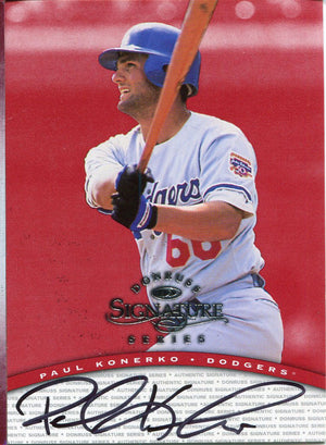 Paul Konerko Autographed 1997 Donruss Signature Series Card
