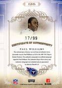 Paul Williams Autographed / Signed 2007 National Treasures Playoff Jersey Card