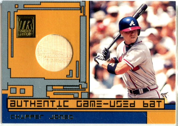 Chipper Jones 2001 Game-Used Bat Card