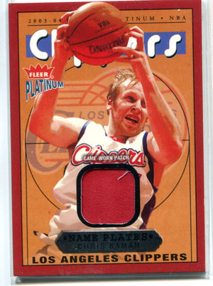 Chris Kaman 2004 Fleer Game-Worn Patch Card #194/465