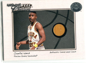 Charlie Ward 2001 Fleer Game-Used Court Card