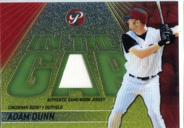 Adam Dunn 2002 Topps Pristine Game-Worn Jersey Card #80/1000