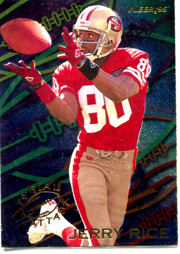 Jerry Rice 1995 Fleer Aerial Attack Card