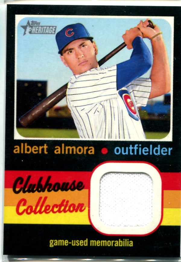 Albert Almora 2020 Topps Heritage Clubhouse Collection Game-Used Memorabilia Card