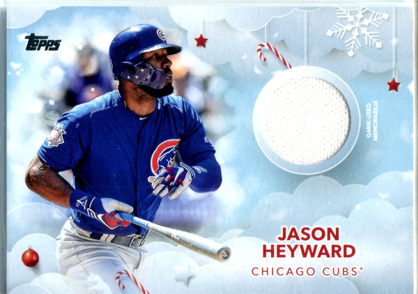 Jason Heyward 2020 Topps Holiday Game-Used Memorabilia Card