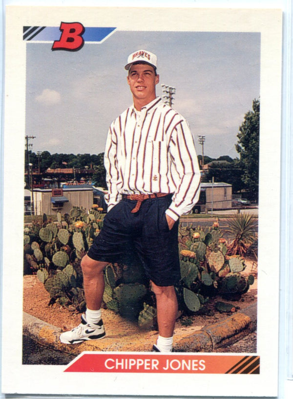 Chipper Jones 1992 Bowman Card