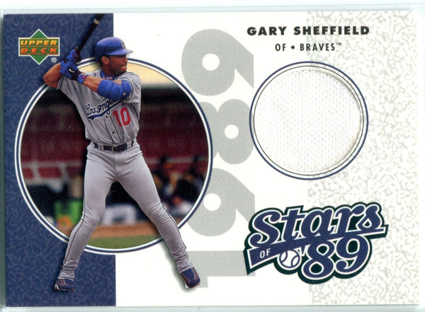 Gary Sheffield 2002 Upper Deck Game-Worn Jersey Card
