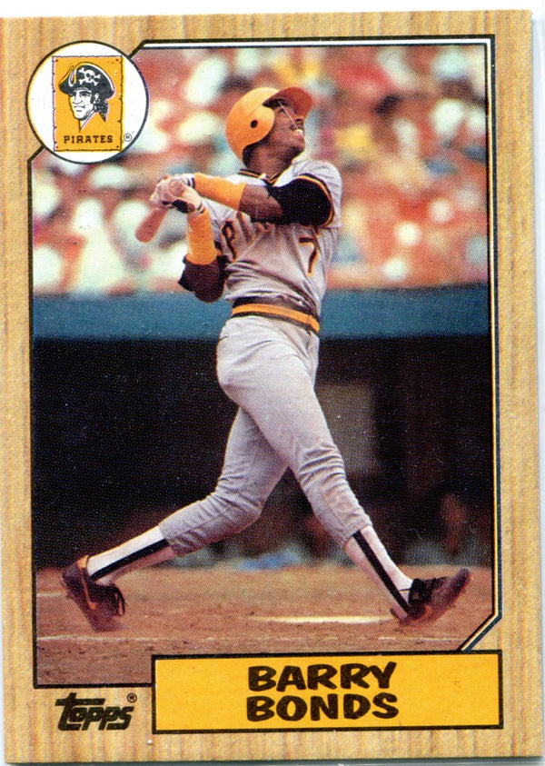 Barry Bonds 1987 Topps Card
