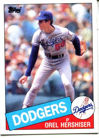 Orel Hershiser 1985 Topps Card