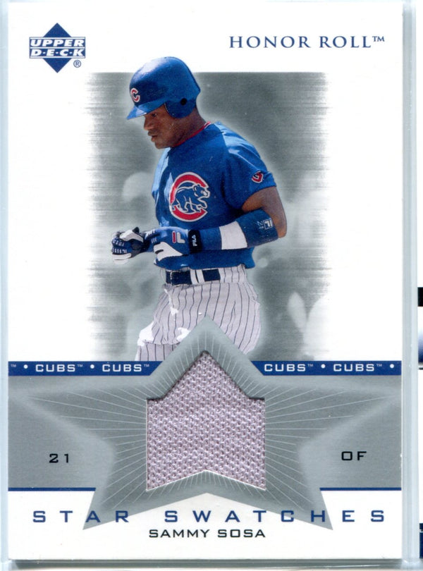 Sammy Sosa 2002 Upper Deck Game-Used Jersey Card