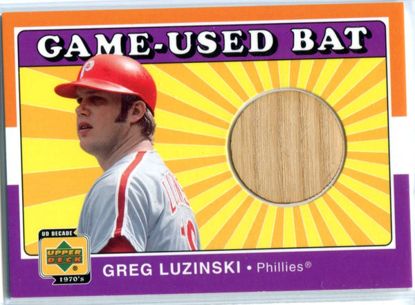 Greg Luzinski 2001 Upper Deck Game-Used Bat Card