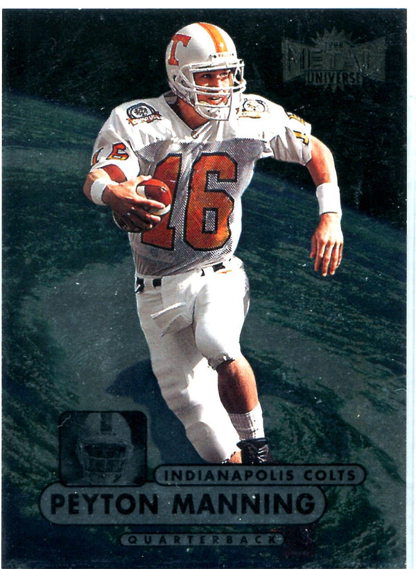 Peyton Manning 1998 Metal Universe Card