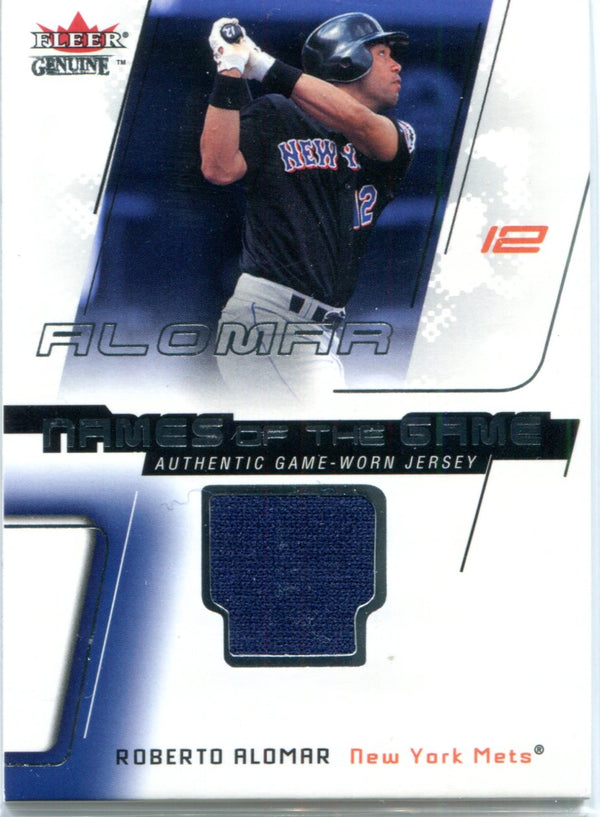 Roberto Alomar 2002 Fleer Game-Worn Jersey Card
