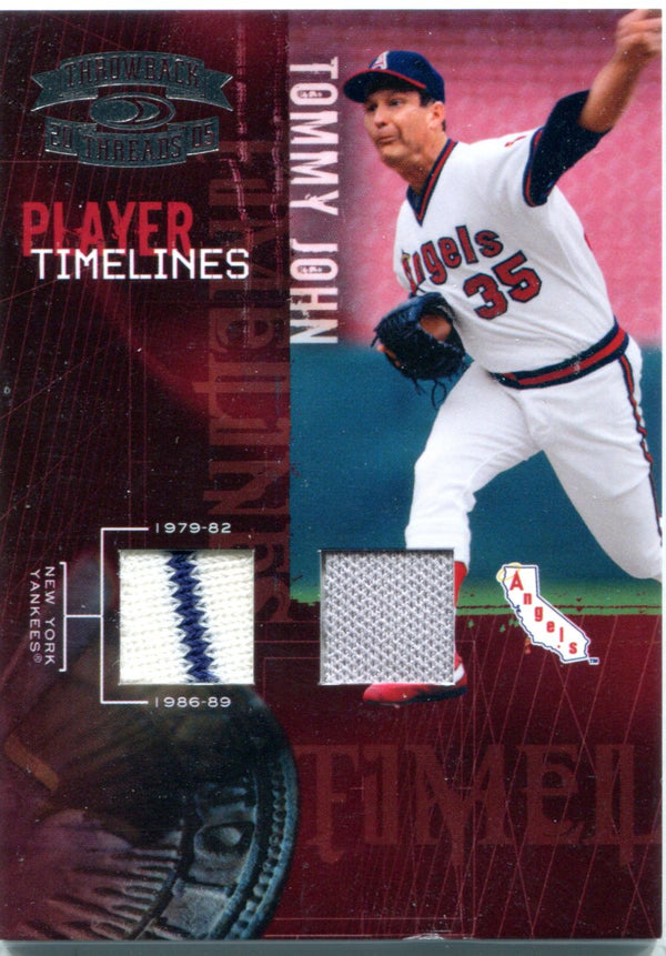 Tommy John 2005 Donruss Playoff Dual Patch Card #192/250