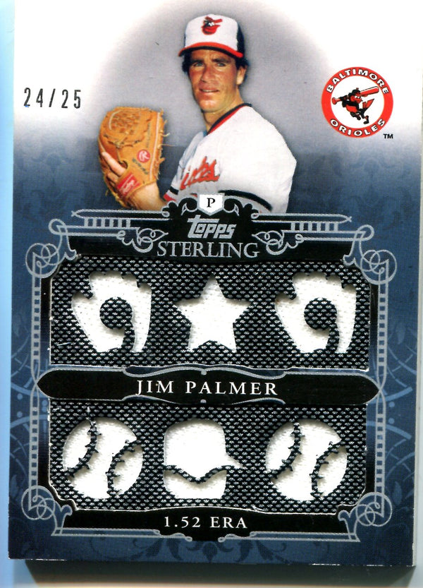 Jim Palmer 2010 Topps Sterling Game-Worn Memorabilia Card #24/25
