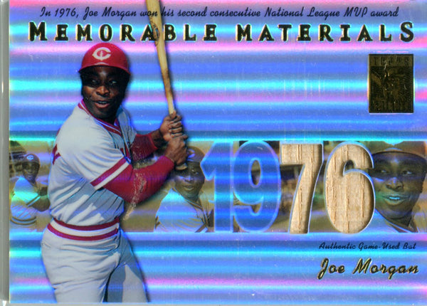 Joe Morgan 2002 Topps Tribute Game-Used Bat Card