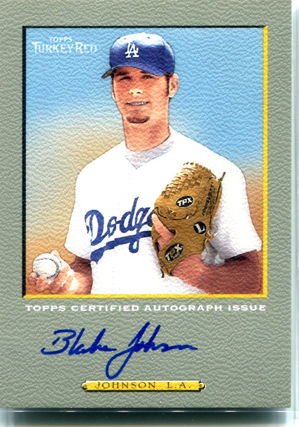 Blake Johnson 2005 Topps Turkey Red Autographed Card