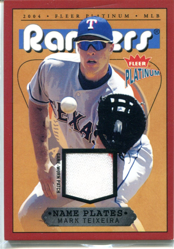 Mark Teixeira 2004 Fleer Platinum Game-Worn Patch Card #391/505