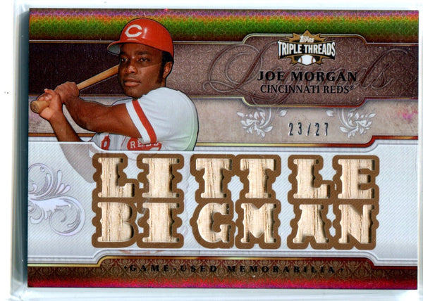 Joe Morgan 2014 Topps Triple Threads Game-Used Bat Card #23/27