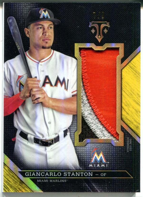 Giancarlo Stanton 2016 Topps Triple Threads Patch Card #7/9