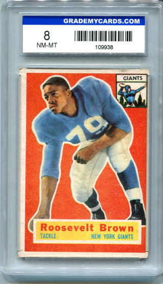 Roosevelt Brown Unsigned Topps Card