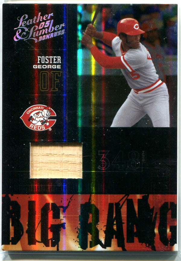 George Foster 2005 Donruss Leather & Lumber Game Used Bat Card #94/250