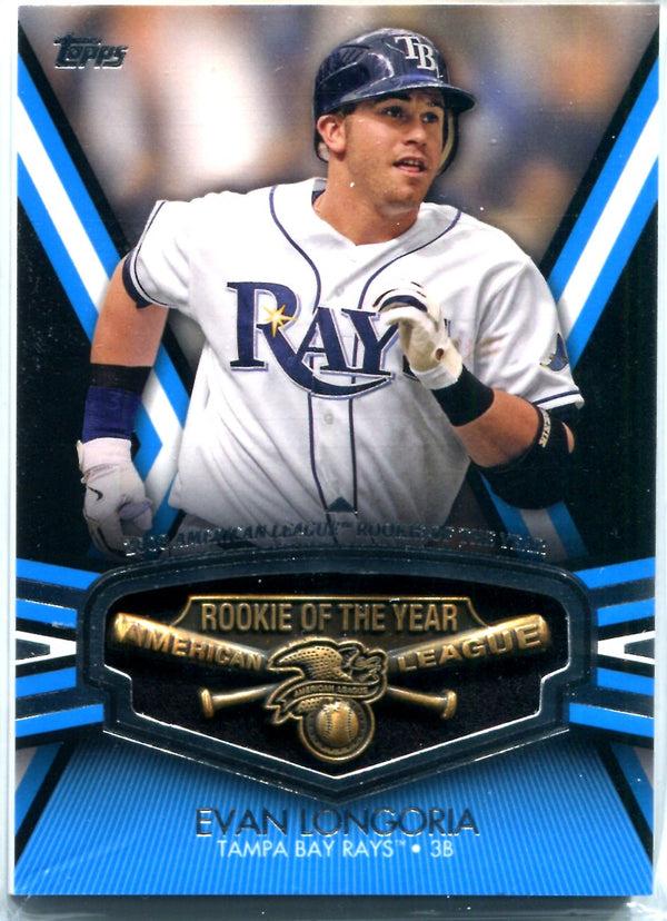 Evan Longoria 2013 Topps Commemorative Rookie of the Year Trophy Card