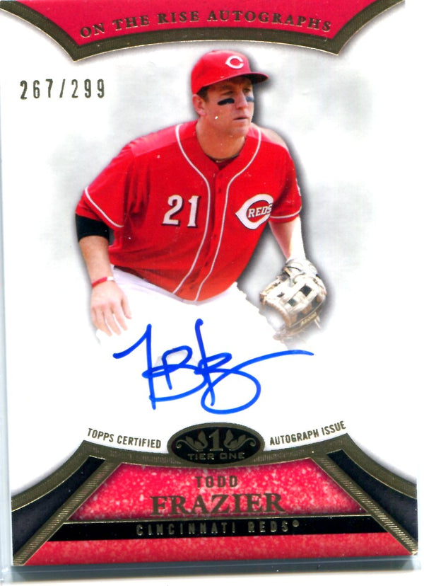 Todd Frazier 2013 Topps Tier One Autographed Card #267/299