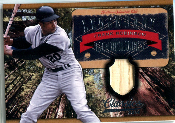 Frank Robinson 2014 Panini Legendary Lumberjacks Game-Used Bat Card #1/99