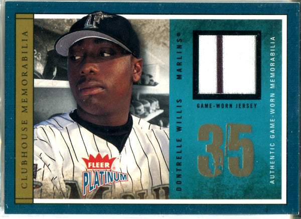 Dontrelle Willis 2004 Fleer Platinum Game-Worn Jersey Card