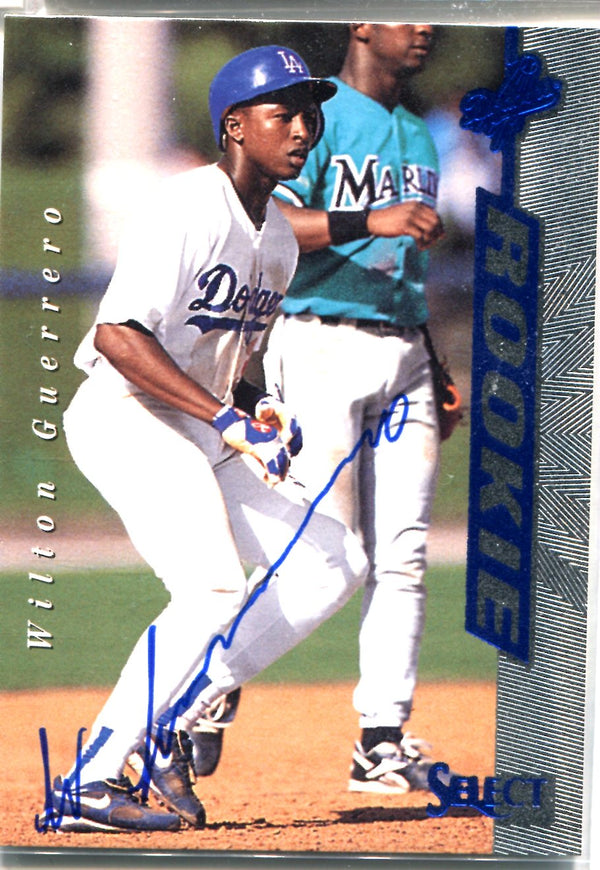Wilton Guerrero 1997 Select Autographed Rookie Card