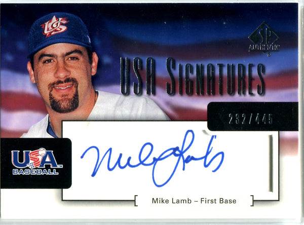 Mike Lamb 2004 Upper Deck SP Authentic Autographed Card #232/445