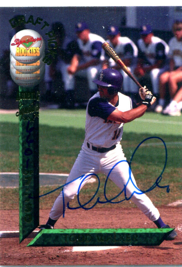 Todd Walker 1994 Signature Rookies Autographed Card #6601/7750