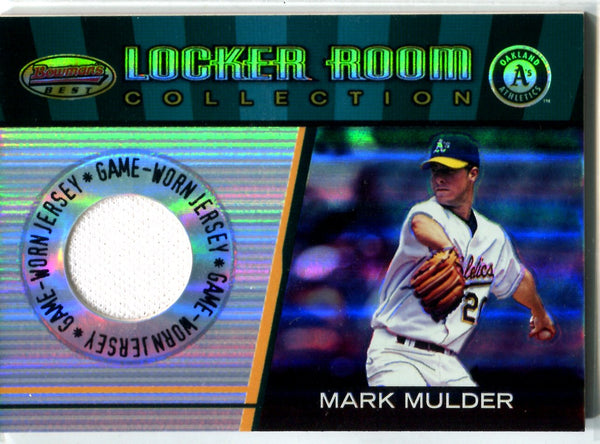 Mark Mulder 2001 Bowman's Best Game-Worn Jersey Card