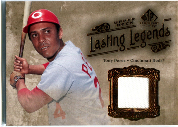 Tony Perez 2005 Upper Deck SP Legendary Cuts Game-Used Jersey Card