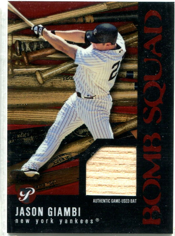 Jason Giambi 2003 Topps Game-Used Bat Card