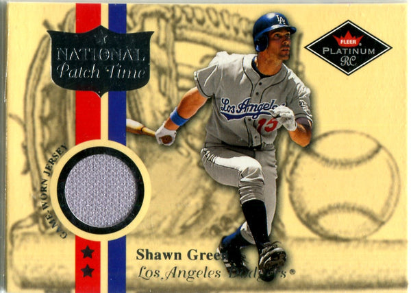 Shawn Green 2001 Fleer Game-Worn Jersey Card