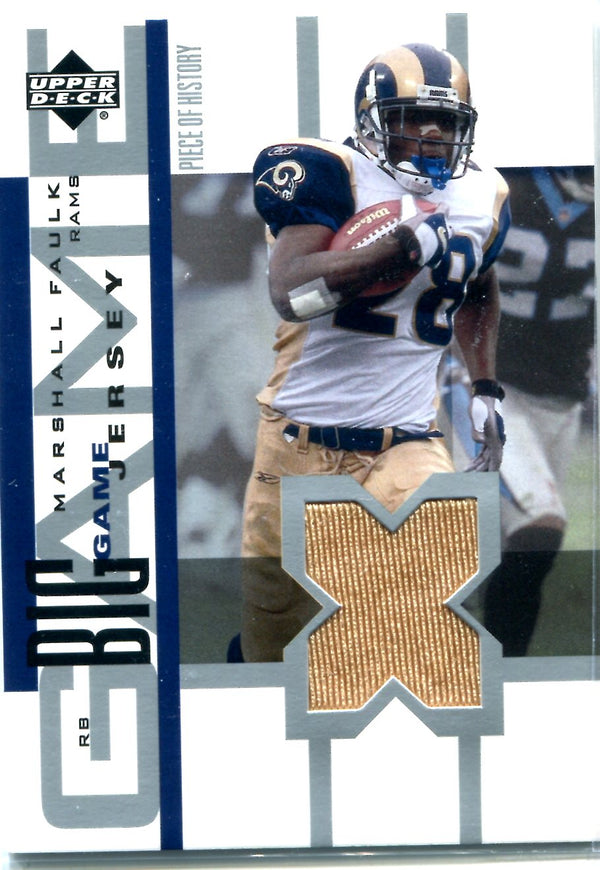 Marshall Faulk 2002 Upper Deck Game-Used Jersey Card
